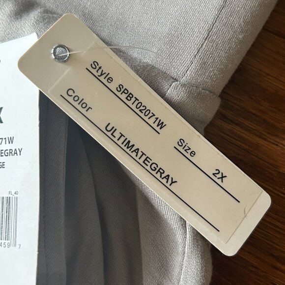 NWT Spense Plus Size Terry Roll Cuff Trouser Pants Size 2X Casual Loungewear New - Picture 6 of 14